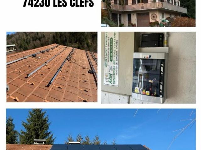 Installation de 9 kWc à LES CLEFS 74230.